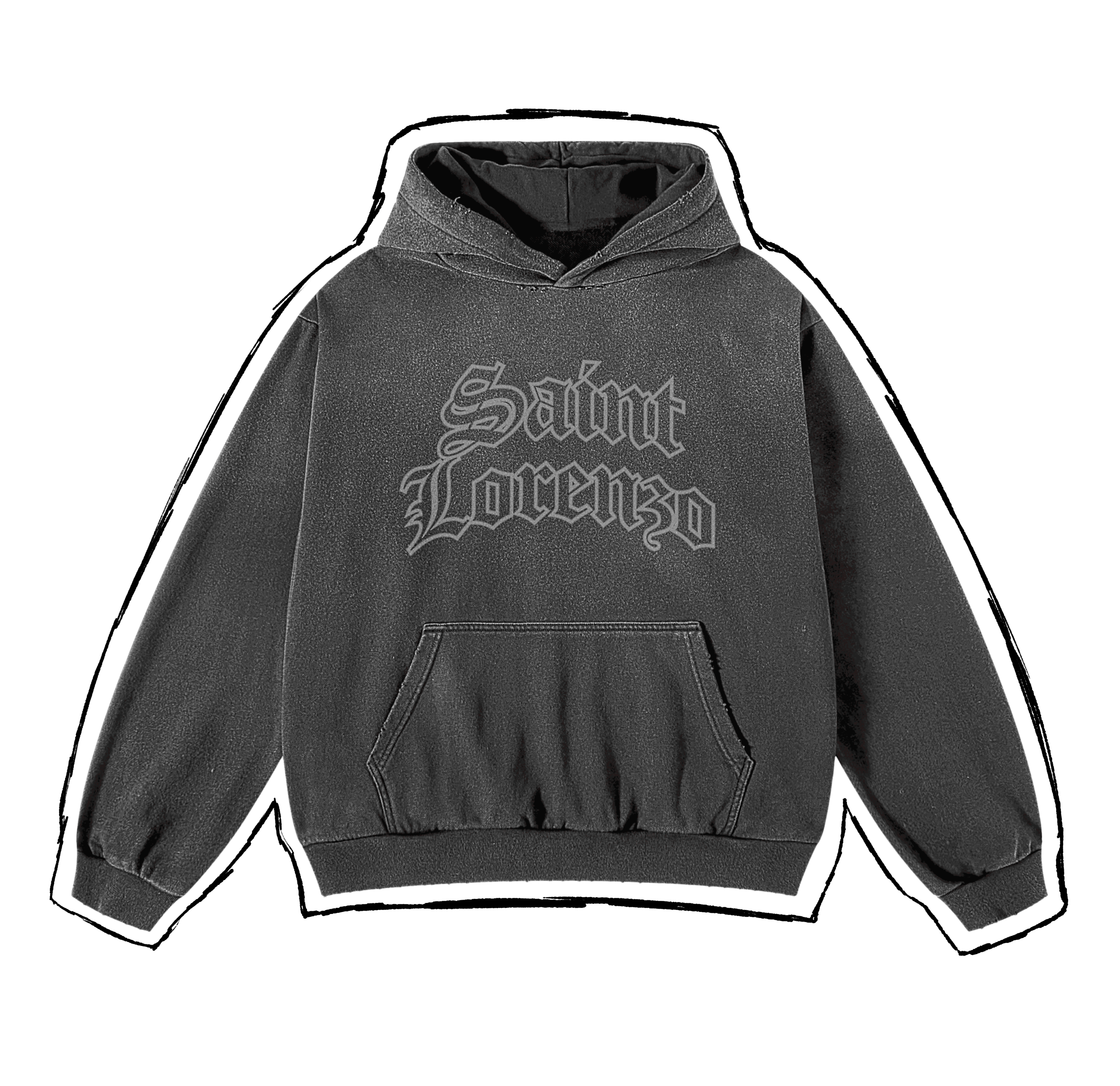 DISTRESSED HOODIE