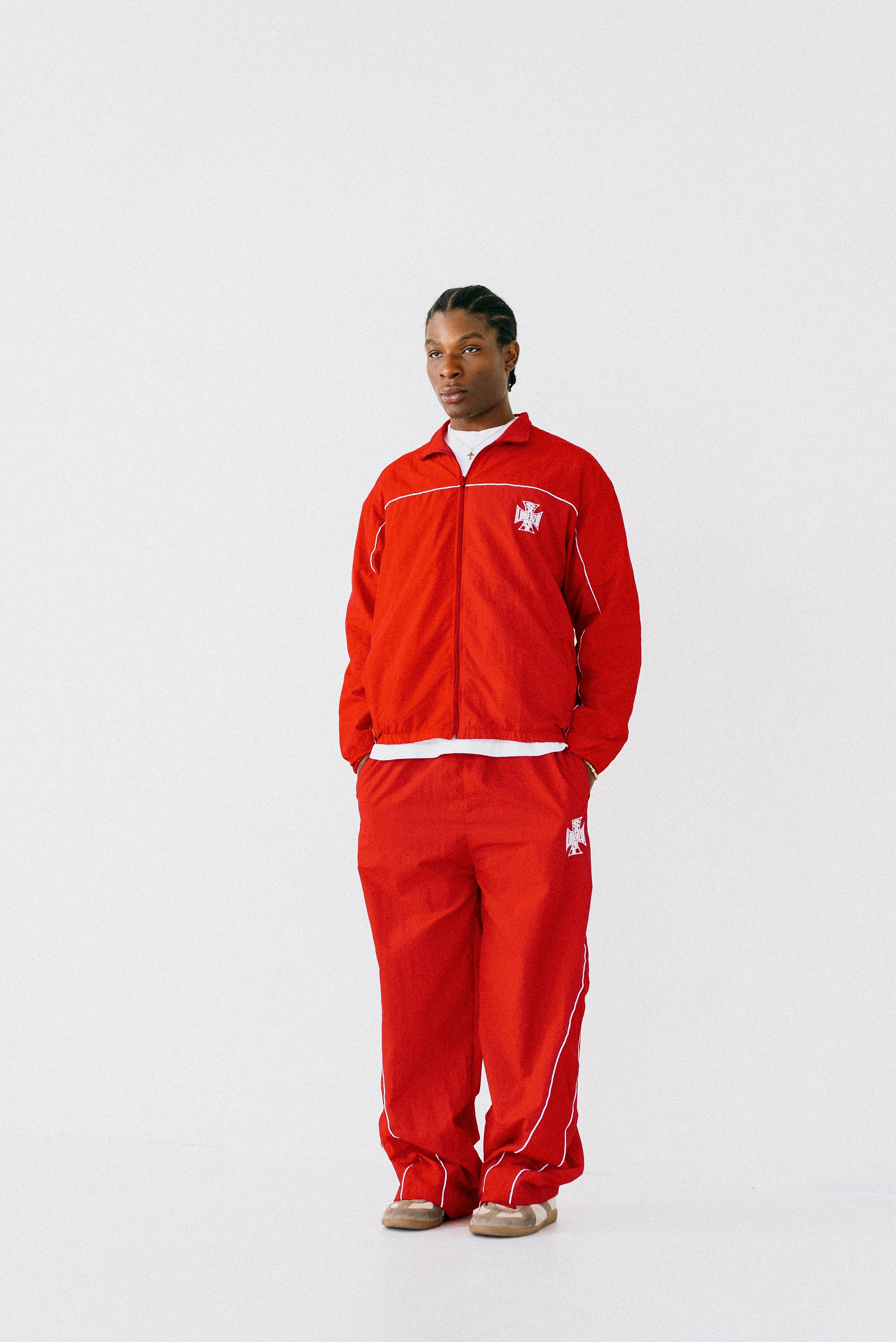 TRACK PANTS [RED]