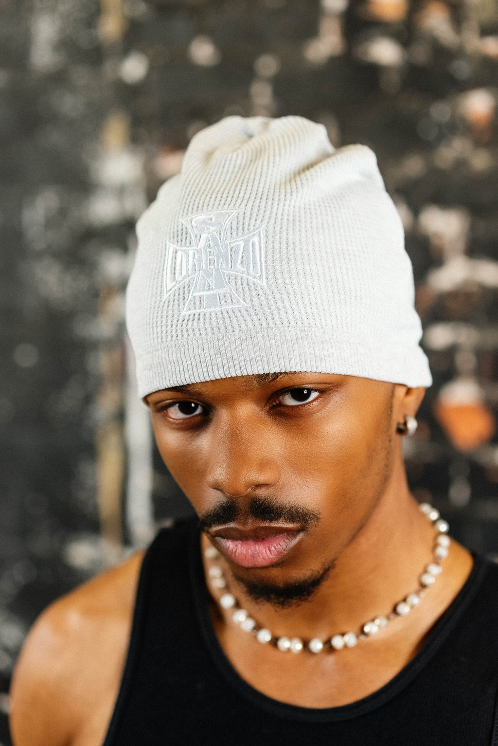 SL BIKER BEANIE [HEATHER GREY]