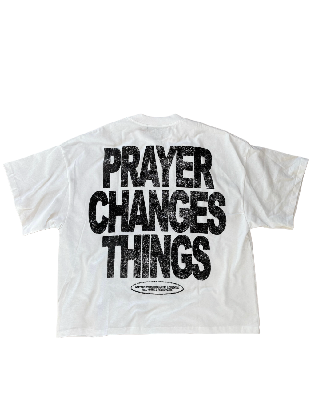 PRAYER CHANGES THINGS TEE [WHITE]