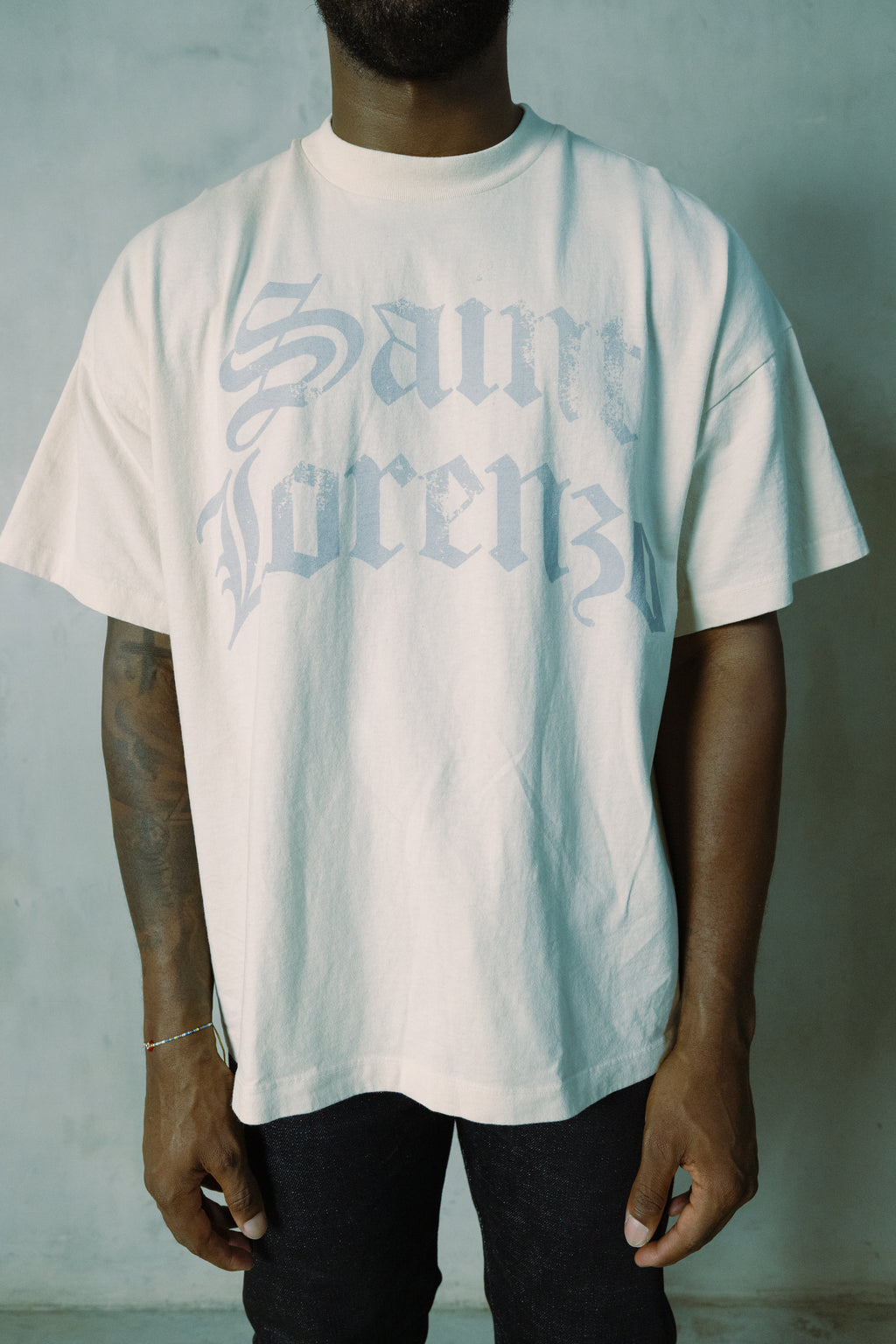 SAINT LORENZO STAPLE TEE [BONE]