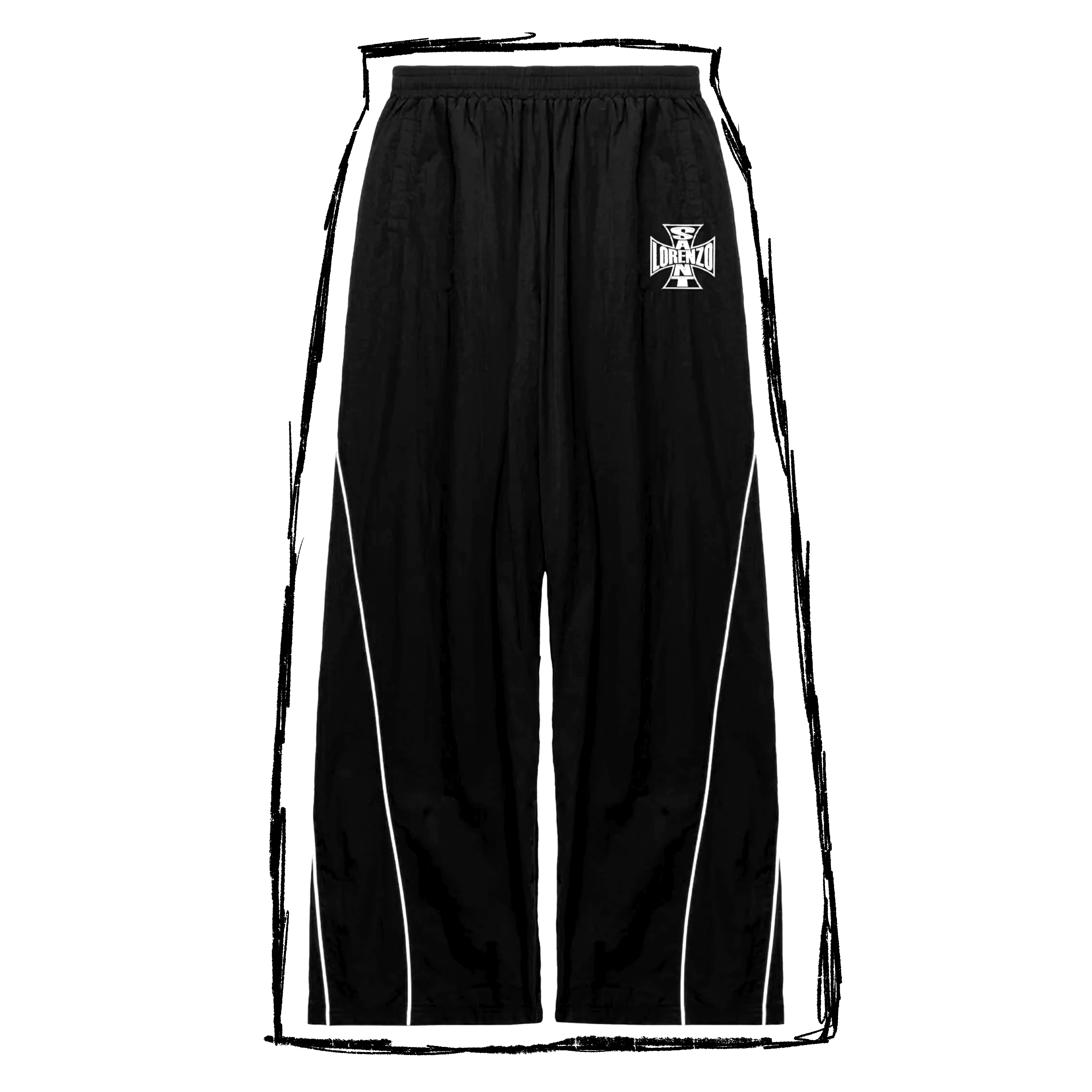 TRACK PANTS [BLACK]