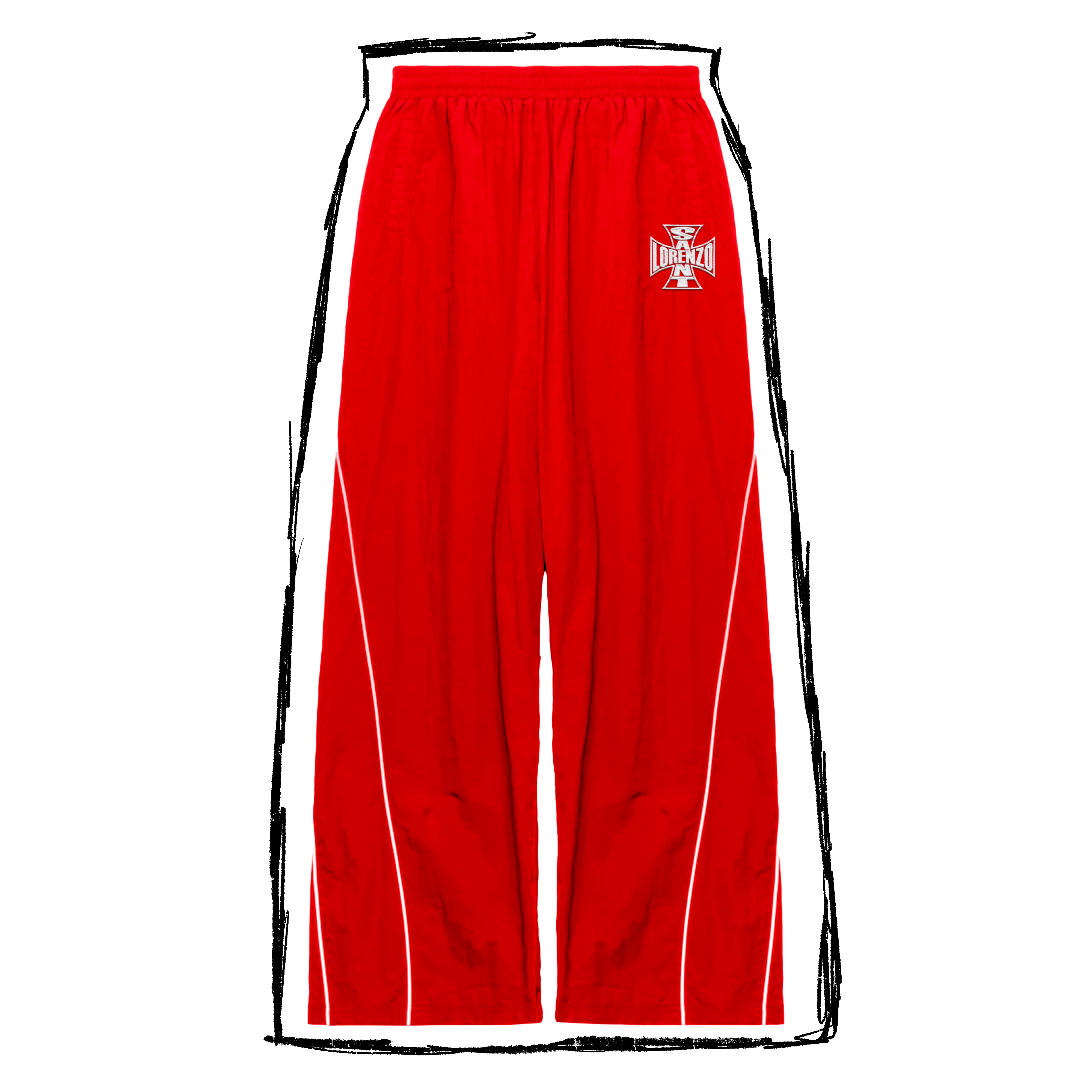 TRACK PANTS [RED]
