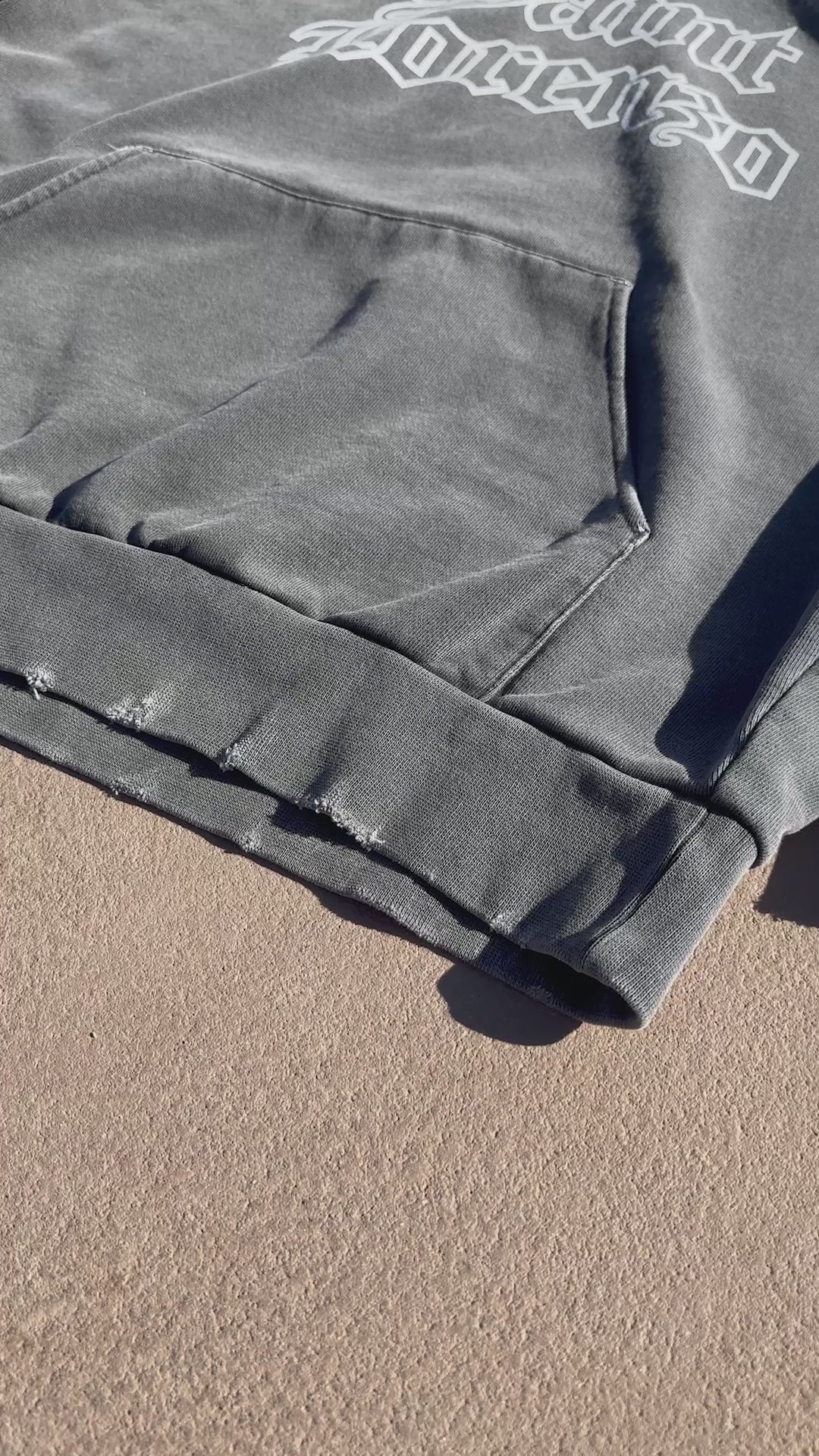 DISTRESSED HOODIE