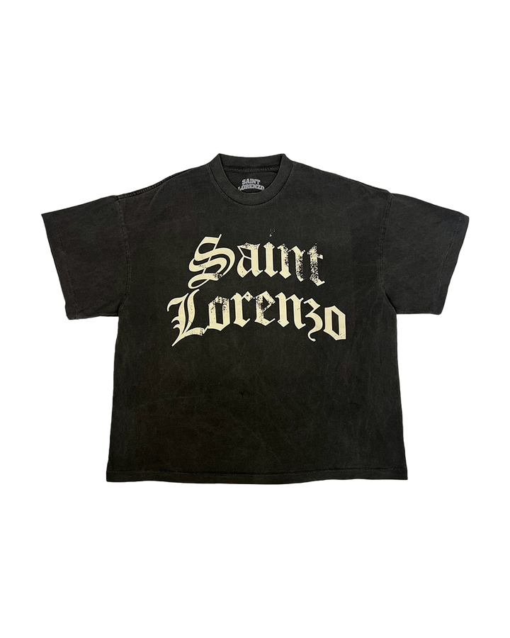 SAINT LORENZO STAPLE TEE [VINTAGE BLACK]